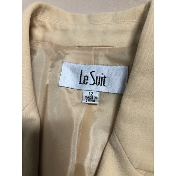 Le Suit Women Jacket 12 Mob Wife 3 Buttons Front Office Siren Lined Lapel - Picture 5 of 8